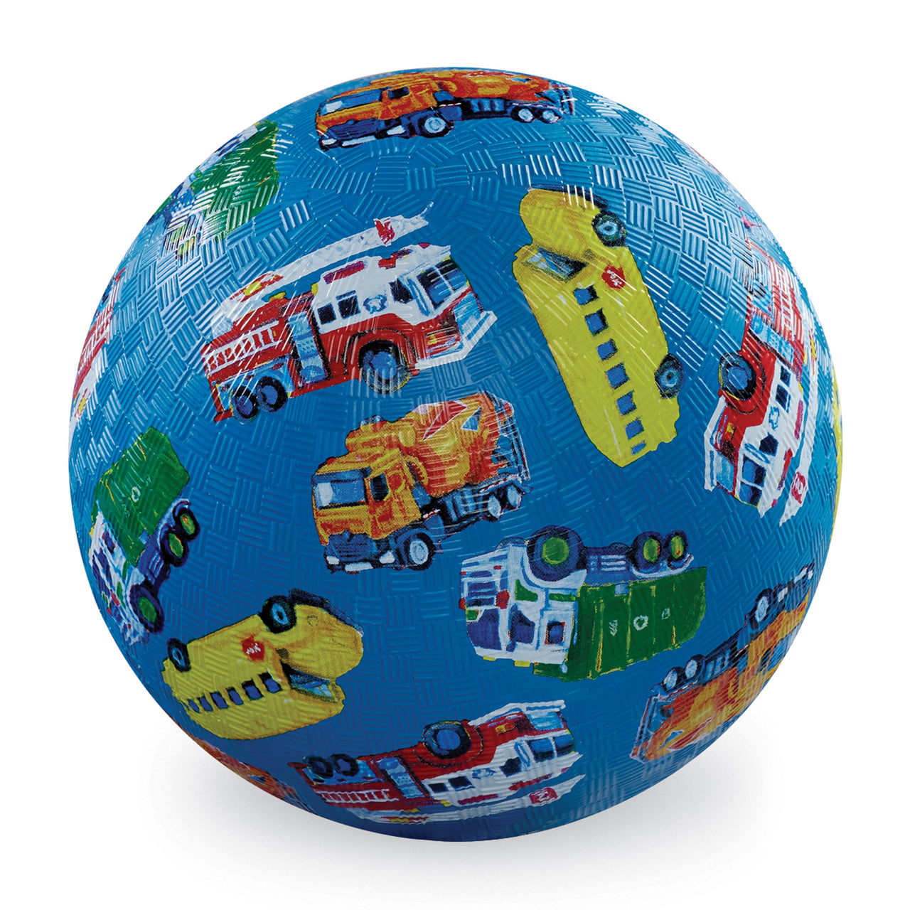 7 Inch Playground Ball - City Vehicles (Blue)