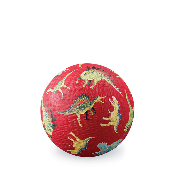 5 Inch Playground Ball - Dinosaurs Red