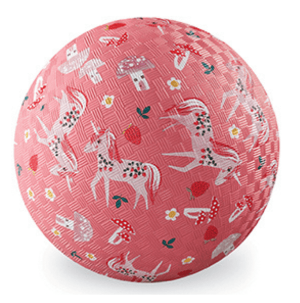 7 Inch Playground Ball - Unicorn Garden (Pink)