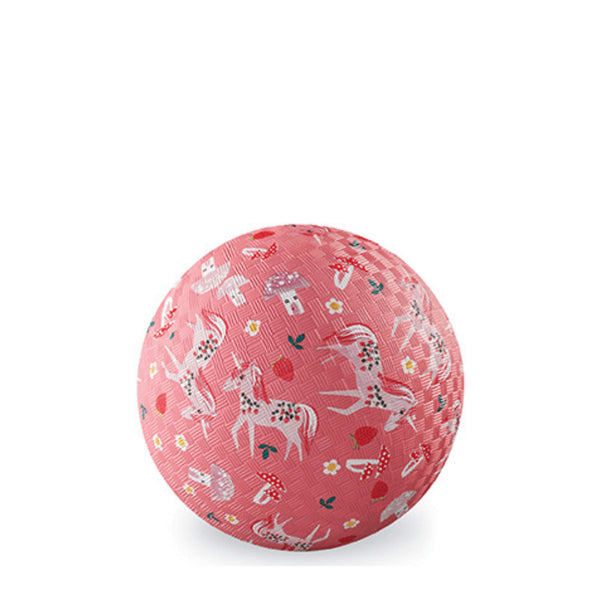 5 Inch Playground Ball - Unicorn Garden (Pink)