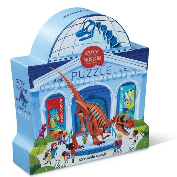 Day at the Dinosaur Museum Puzzle - 48 pc