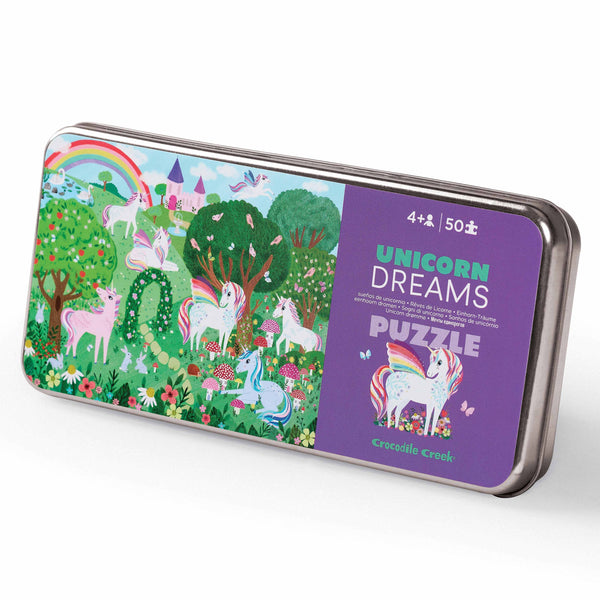 50-Piece Tin Puzzle - Unicorn Dreams