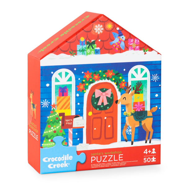 Flat House Puzzle 50 pc - Santas Workshop