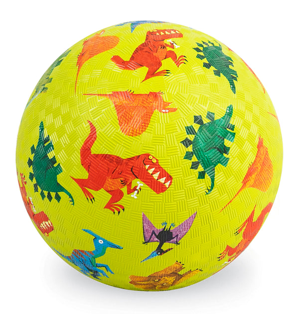7 Inch Playground Ball - Dinosaurs Green