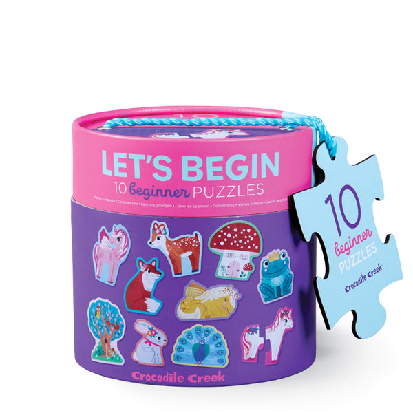 Crocodile Creek Let's Begin Puzzle 2 pc - Unicorn Crocodile Creek Let's Begin Puzzle 2 pc - Unicorn