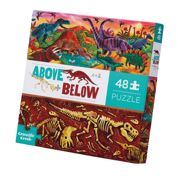 Above & Below Puzzle 48 pc - Dinosaur World
