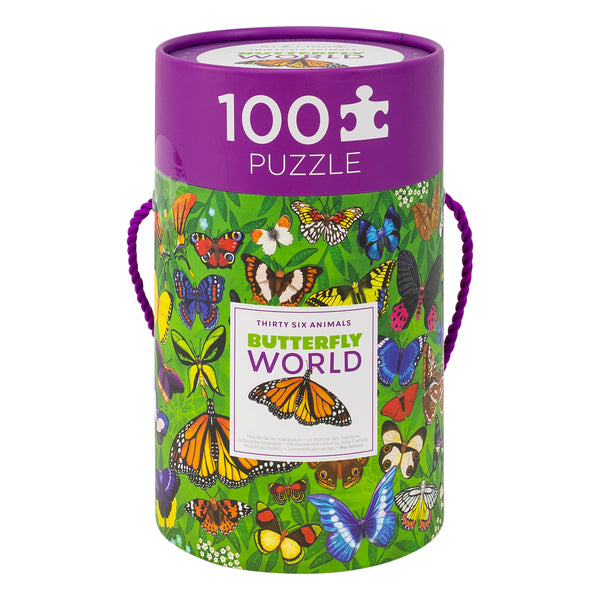 Butterfly World - Animal Species Puzzle - 100 pc