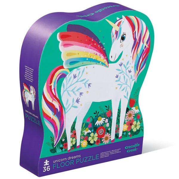 Crocodile Creek Classic Floor Puzzle 36 pc - Unicorn Dreams Crocodile Creek Classic Floor Puzzle 36 pc - Unicorn Dreams